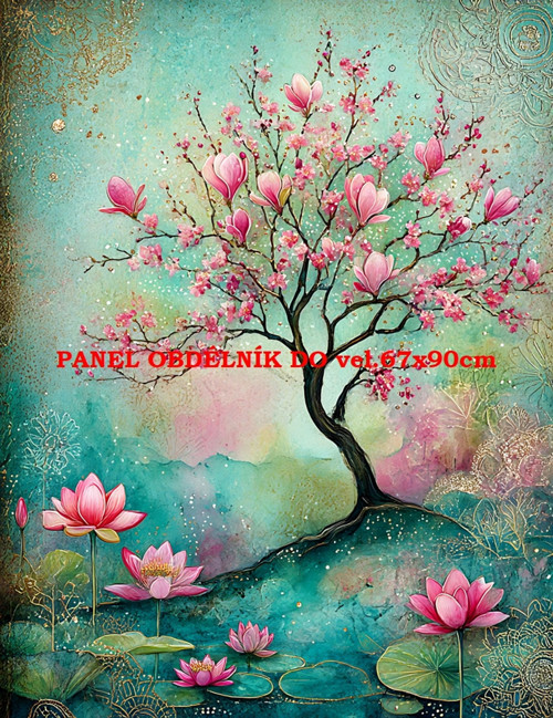 Bavlněný panel 7x10 cm