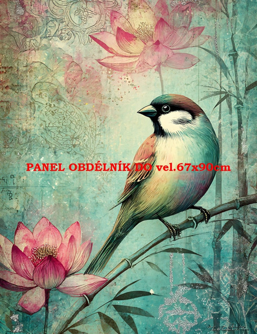 Bavlněný panel 7x10 cm — foto 1