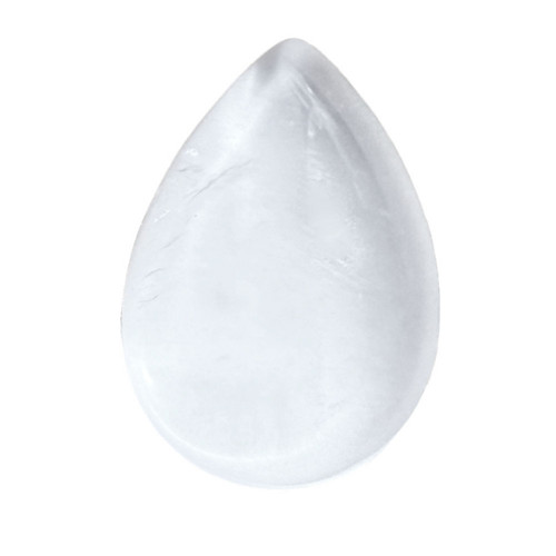 Křišťál- kabošon, 25x18 mm