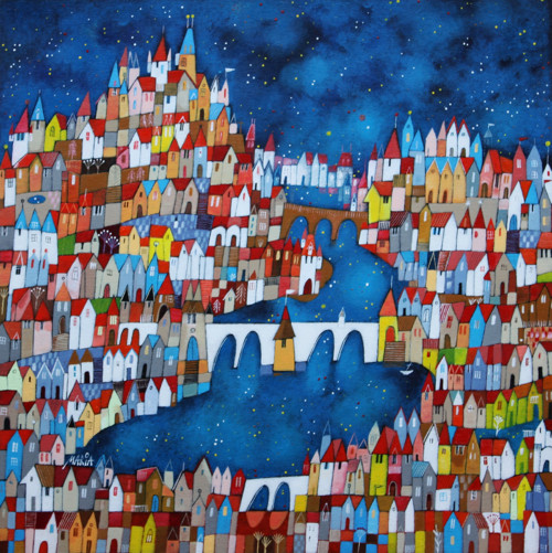 Bílý most ... White bridge ... 50x50cm