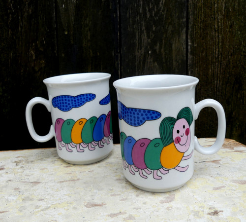 Stonožk... dětskýporcelánový hrnek, porcelán Loket