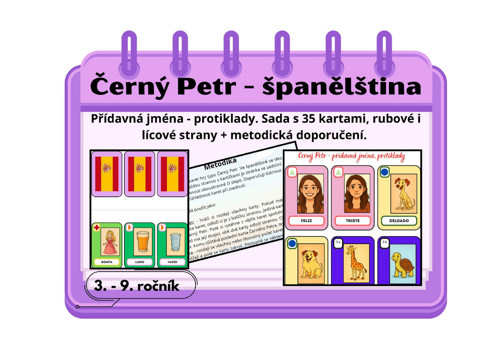 Španělština: Černý Petr - příd. jména, protiklady