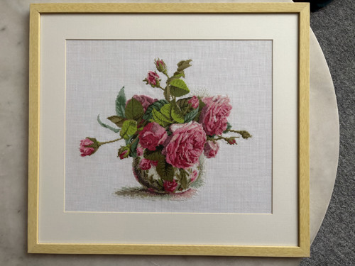 Ručně vyšívaný obraz 50x45cm