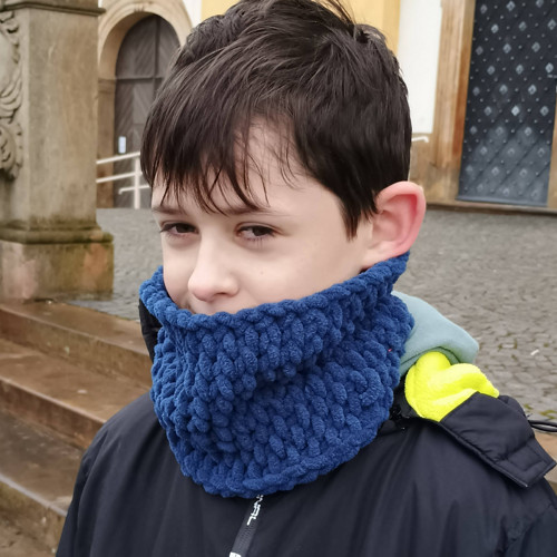 Dětský nákrčník modrý