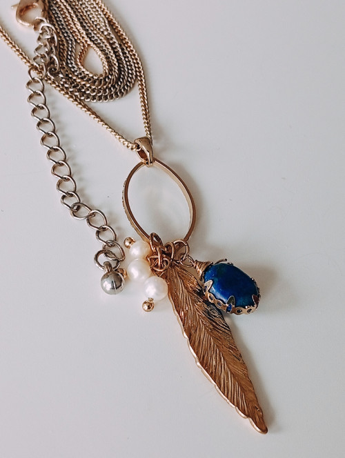Pěkný vintage náhrdelník, boho style