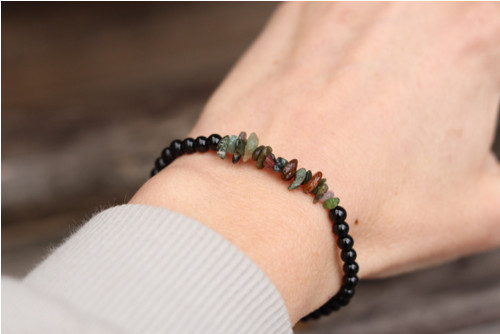 Náramek onyx, turmalín