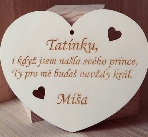 Poděkování tatínkovi nebo dědečkovi