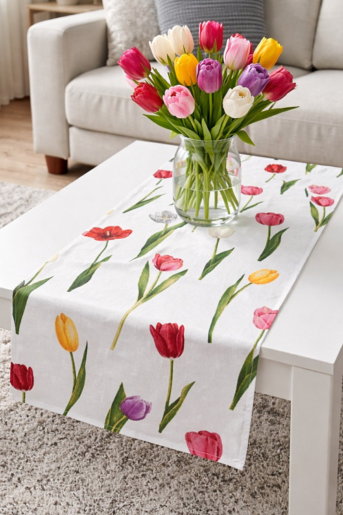 Štóla ( Tulipány 38 x 84 cm )