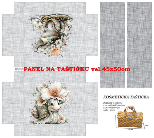 Panel na taštičku bavlna
