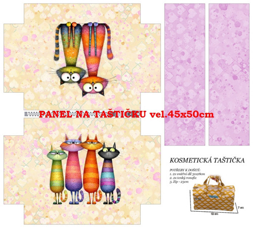 Panel na taštičku bavlna