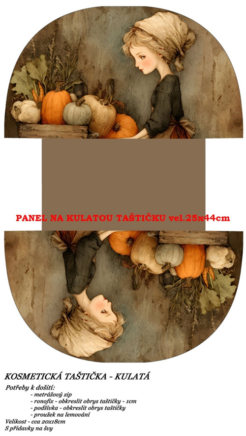 Panel na taštičku bavlna