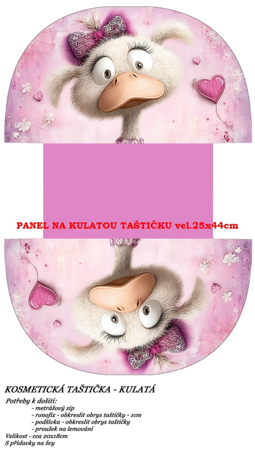 Panel na taštičku bavlna — foto 1