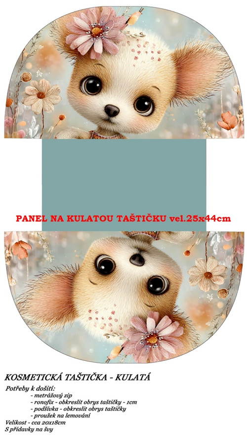 Panel na taštičku bavlna — foto 1