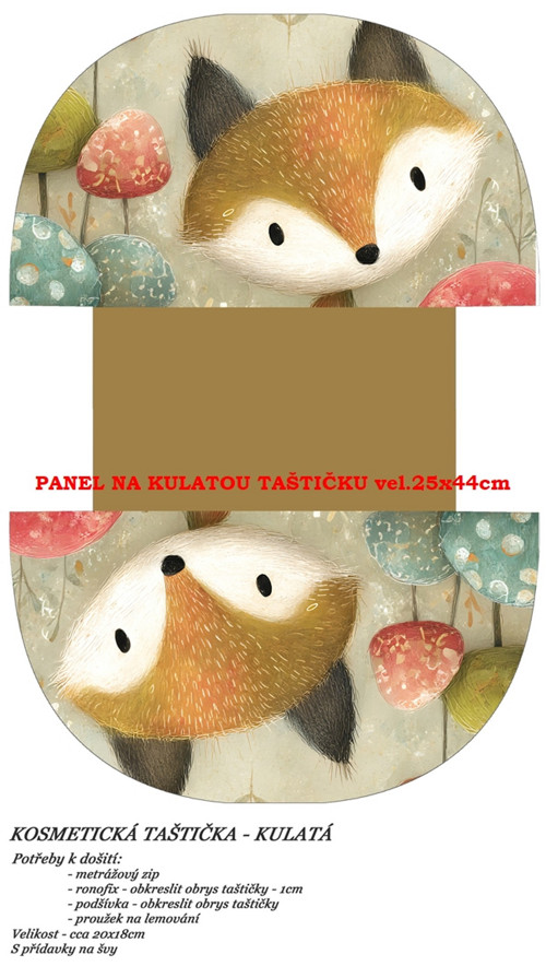 Panel na taštičku bavlna