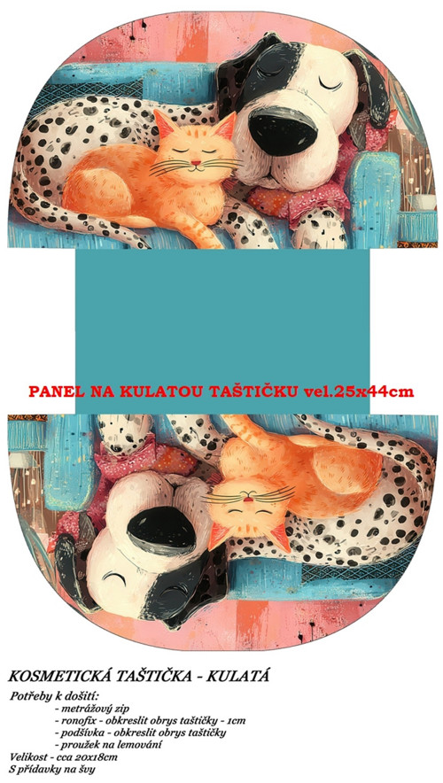 Panel na taštičku bavlna — foto 1