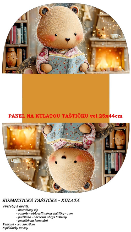 Panel na taštičku bavlna — foto 1