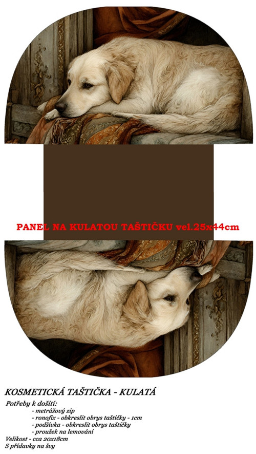Panel na taštičku bavlna — foto 1