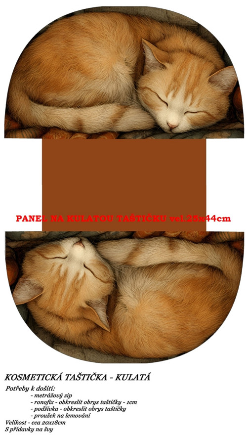 Panel na taštičku bavlna — foto 1