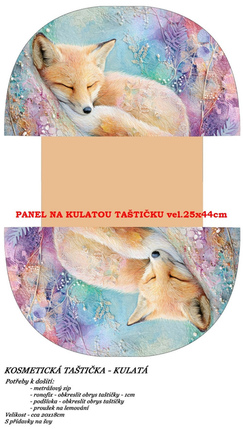Panel na taštičku bavlna — foto 1