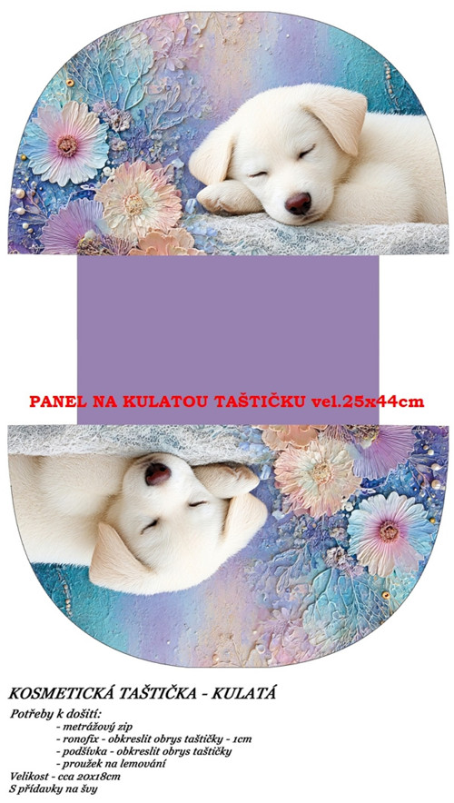 Panel na taštičku bavlna — foto 1