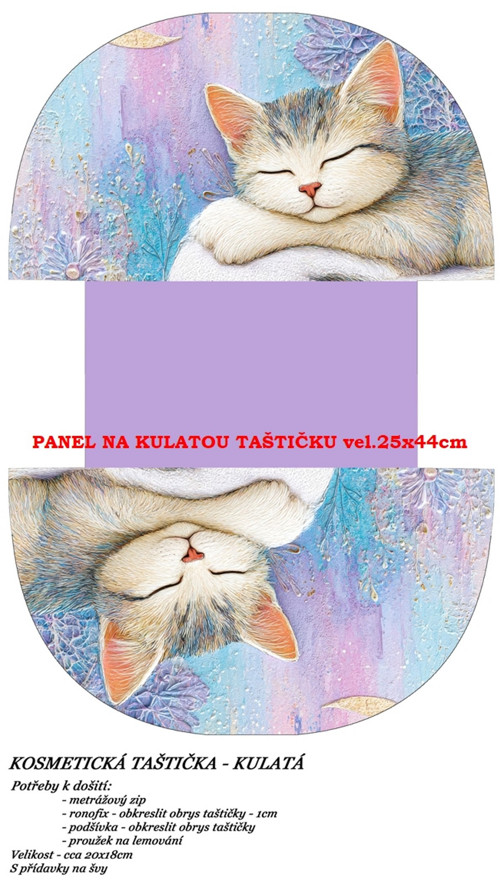 Panel na taštičku bavlna — foto 1