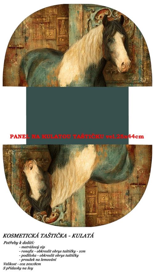 Panel na taštičku bavlna — foto 1