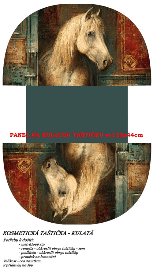 Panel na taštičku bavlna — foto 1