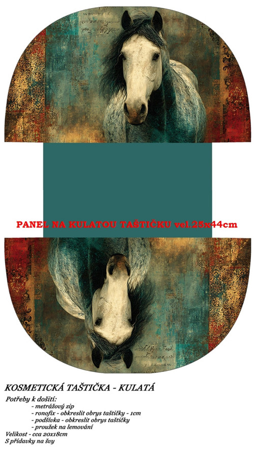 Panel na taštičku bavlna — foto 1