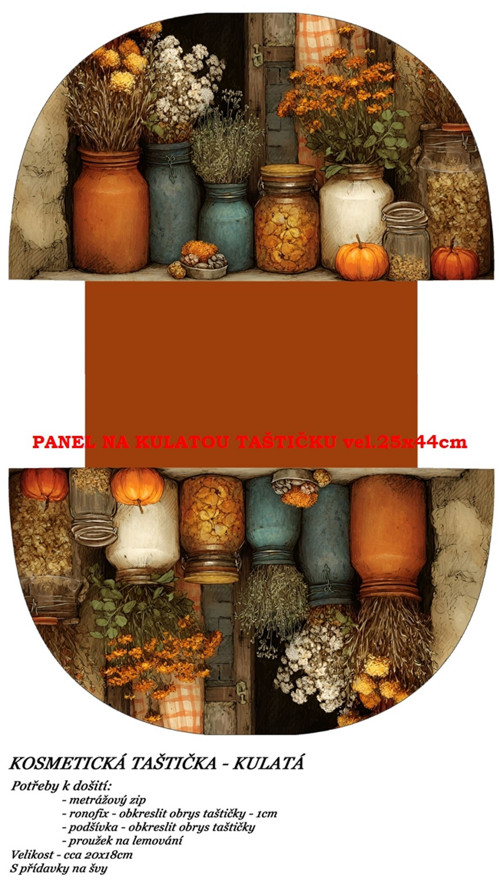 Panel na taštičku bavlna