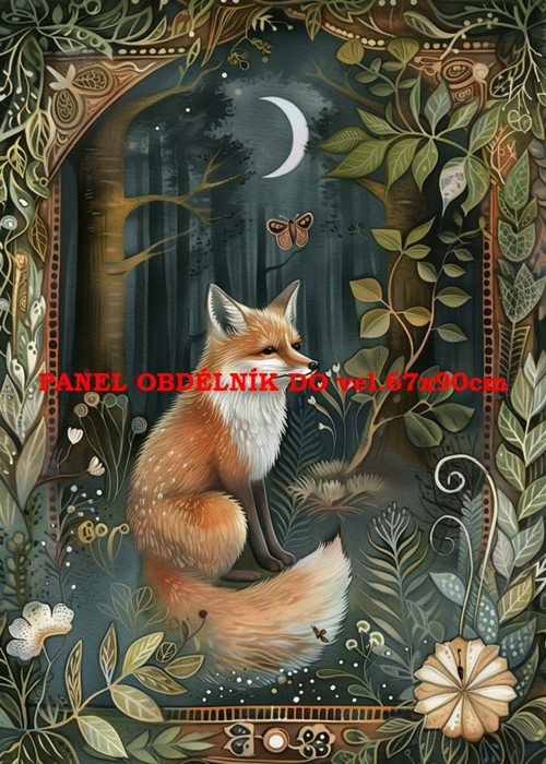 Bavlněný panel 7x10 cm