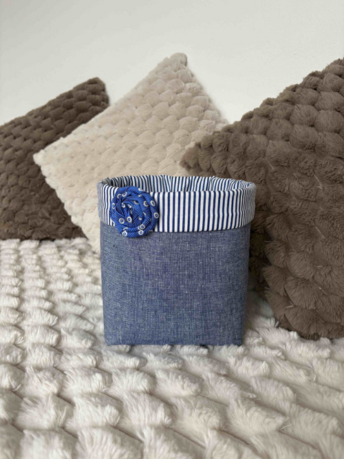 Úložný koš Jeans flower