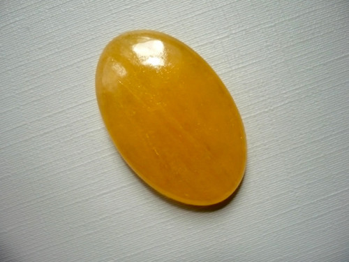 Kabošon - kalcit oranžový 34 mm, č.13f