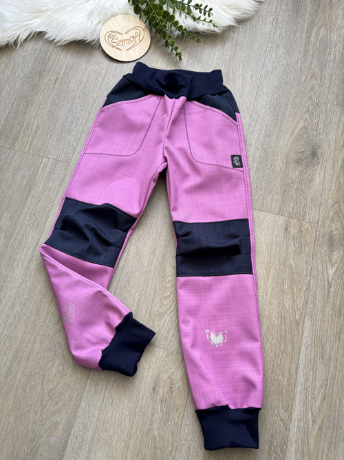 Softshellové kalhoty Comfort - jarní, vel. 122/128