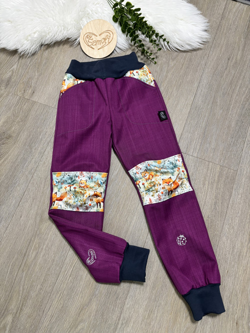 Softshellové kalhoty Comfort - jarní, vel. 122/128