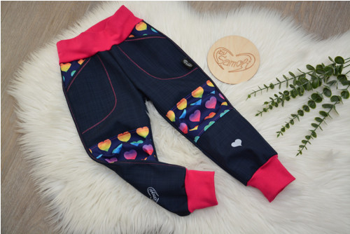Softshellové kalhoty Comfort - jarní, vel. 92/98
