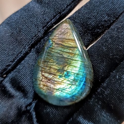 Labradorit, ID 5494, 36x28 mm - výprodej