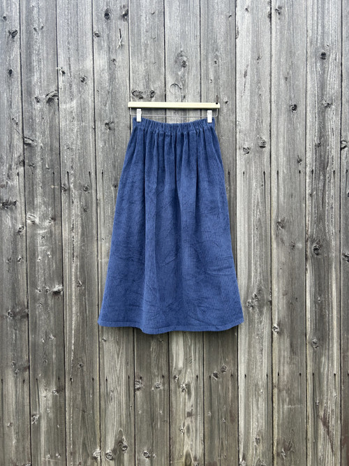 Sukně Manšestr Dark Cobalt