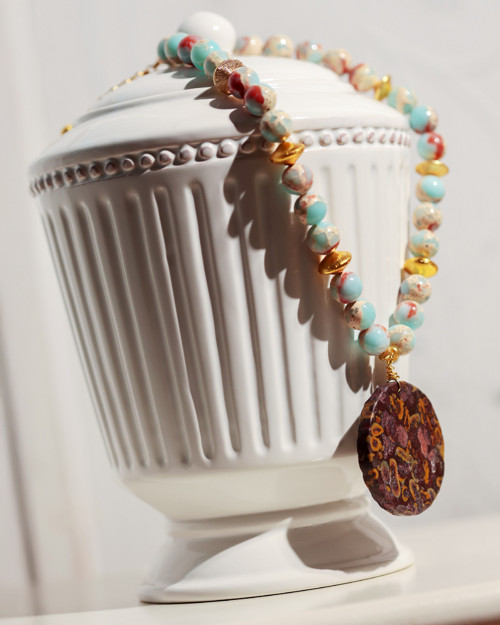 Boho talisman z jaspisu