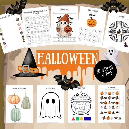 Halloween - soubor aktivit (PDF k tisku)