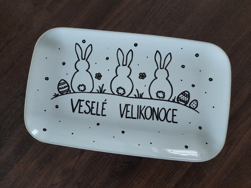 Velikonoční talíř - louka