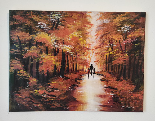 Podzimní cesta rodiny