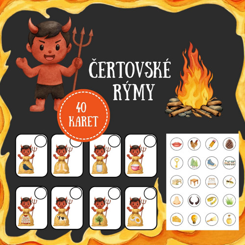 Čertovské rýmy - 40 karet (PDF k tisku)