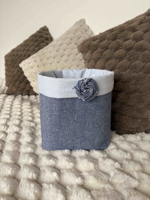 Úložný koš Jeans flower