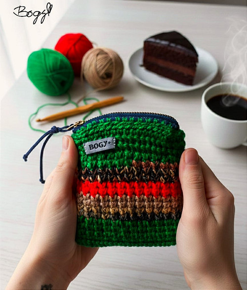 Háčkovaná kapsička či peněženka s podšívkou 4