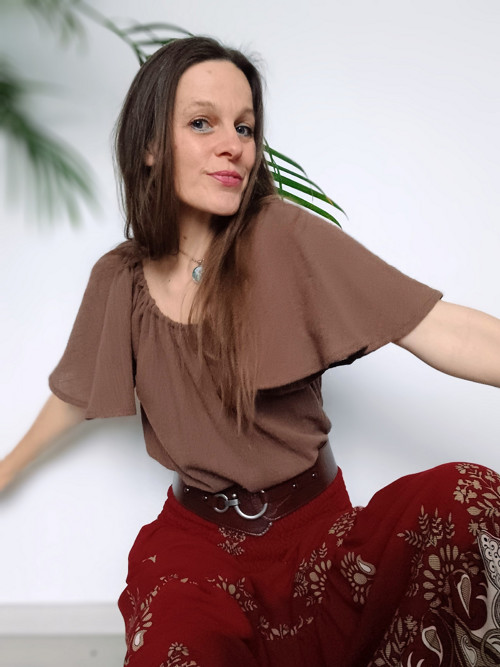 Stylová Boho Halenka S Rozevlátým Rukávem