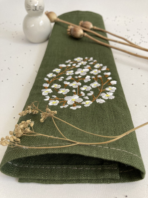 Ľanové prestieranie /PLACEMATE/ stredový obrúsok
