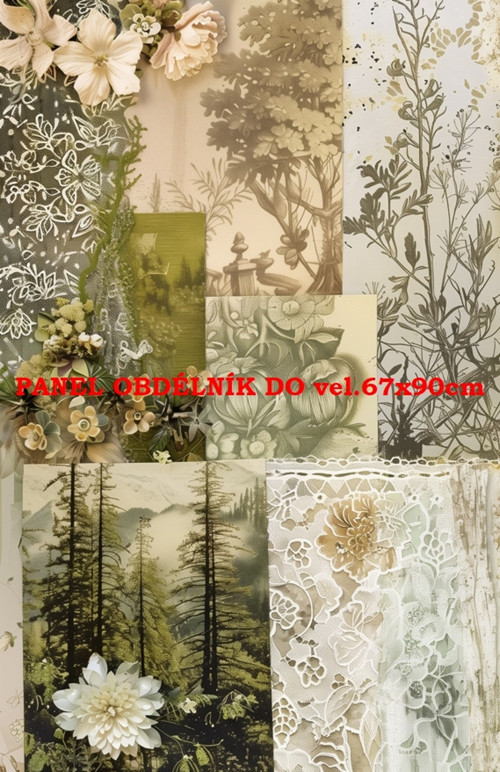 Bavlněný panel 7x10 cm