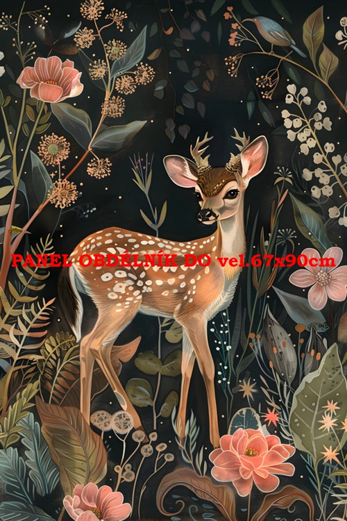 Bavlněný panel 7x10 cm