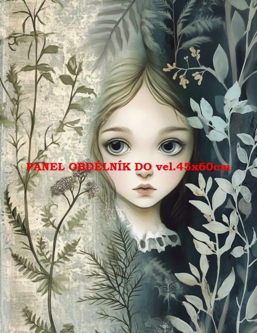 Bavlněný panel 7x10 cm