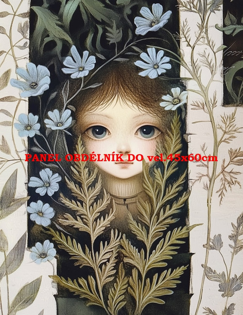 Bavlněný panel 7x10 cm
